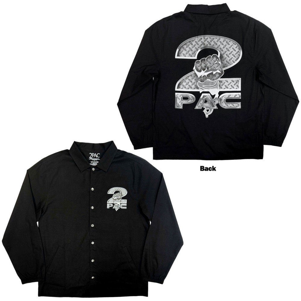 Tupac - Steel Logo Shirt - Schwarz